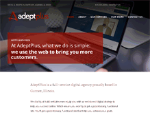 Tablet Screenshot of adeptplus.com